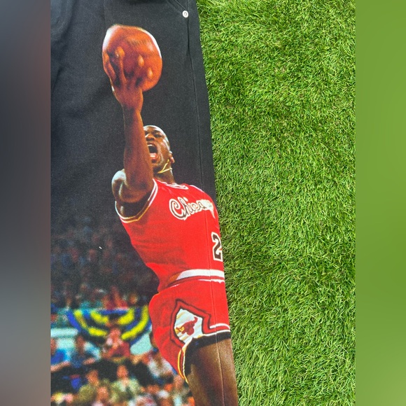 HF0045-010 | Men’s Air Jordan Printed Twill Pants | Dunk Contest | Relaxed - Picture 8 of 13